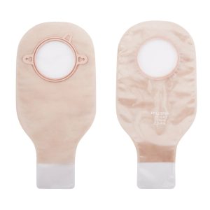 HOLLISTER New Image™ Transparent Colostomy Pouch, Pre-cut to Fit 70 mm Stomas, Blue Match 18104
