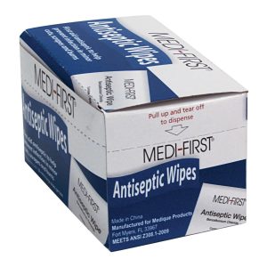 MEDIQUE PRODUCTS Medi-First First Aid Kit Refill Antiseptic Skin Towelette, 5 x 7 Inch 21471