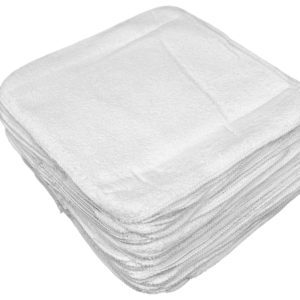 ROYAL BLUE INTL Olympic Elegance White Washcloth, 12 x 12 Inch 106302