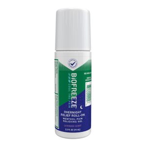 BOXOUT LLC Biofreeze Overnight Relief Menthol Pain-Relieving Roll-On, Lavender Scent 3250728