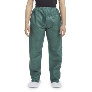 GRAHAM MEDICAL PRODUCTS Disposable Scrub Pants, Dark Green, Small 79708
