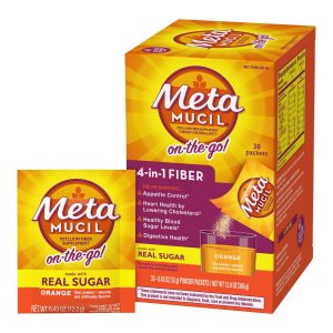 PROCTER & GAMBLE Metamucil® Psyllium Fiber Supplement On-the-Go! Orange 37000002304