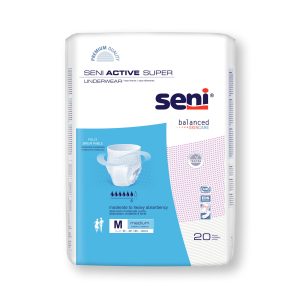 TZMO USA INC Seni® Active Super Moderate to Heavy Absorbent Underwear, Medium S-ME20-AS1