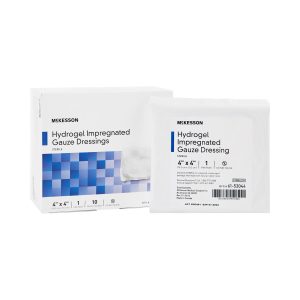 MCKESSON BRAND McKesson Hydrogel Gauze Dressing, 4 x 4 Inch 61-53044