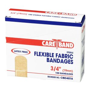 ASO LLC Careband™ Tan Fabric Adhesive Strip, 3/4 x 3 Inch CBD4018-012-000