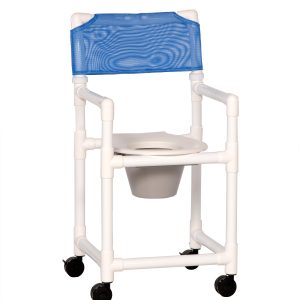 IPU Standard Line Shower Chair Commode, Blue VL SC20 P BLUE