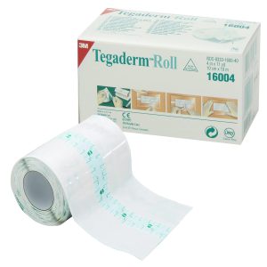 SOLVENTUM CORPORATION 3M™ Tegaderm™ Transparent Film Dressing Roll, 4 Inch x 11 Yard 16004