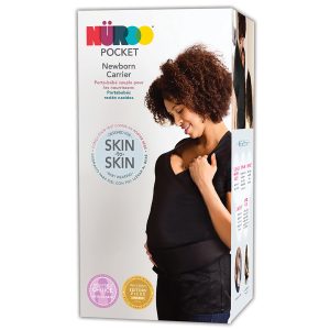 BROWNMED NuRoo® Pocket Short Sleeve Pocket Baby Carrier, Black, Large 8007