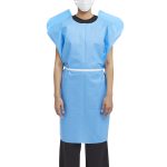 MCKESSON BRAND McKesson Patient Exam Gown, One Size Fits Most, Blue 18-831
