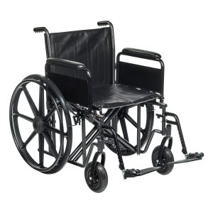 MCKESSON BRAND McKesson Bariatric Wheelchair, 22-Inch Seat Width 146-STD22ECDFA-SF