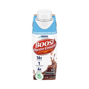 NESTLE HEALTHCARE NUTRITION Boost® Glucose Control Chocolate Balanced Nutritional Drink, 8-ounce carton 00041679372333