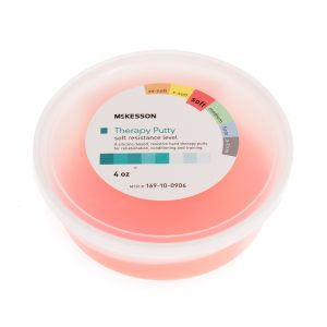 MCKESSON BRAND McKesson Therapy Putty, Red, Soft, 4-ounce Container 169-10-0906