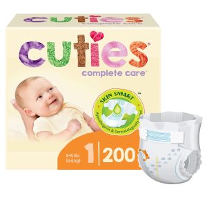 FIRST QUALITY PRODUCTS LLC Cuties® Complete Care Diapers, Size 1 CDB001