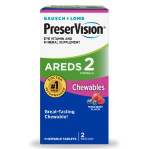 BAUSCH & LOMB Bausch + Lomb PreserVision AREDS 2 Chewables, Mixed Berry Flavor 32420869763
