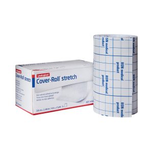 BSN MEDICAL Cover-Roll® Stretch Dressing Retention Tape with Liner 4 Inch x 2 Yard, White 45548