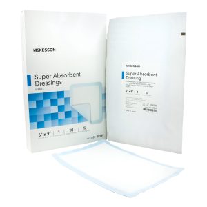 MCKESSON BRAND McKesson Super Absorbent Dressing, 6 x 9 Inch 61-89569