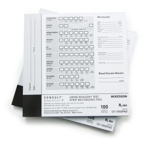 MCKESSON BRAND McKesson Consult™ Urine Reagent Test Strip Recording Pad 121-10SGPAD