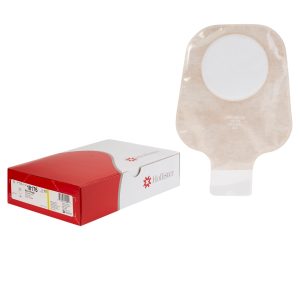 HOLLISTER New Image™ 2-Piece Ultra-Clear Ostomy Pouch, Pre-cut to Fit 102mm Stomas, Yellow 18176