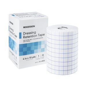 MCKESSON BRAND McKesson Nonwoven Fabric Dressing Retention Tape, 4 Inch x 10 Yard 16-4804