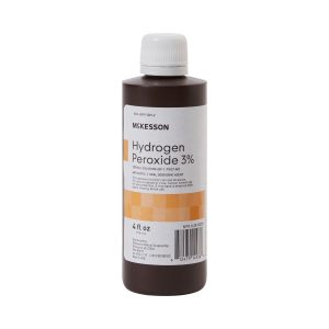 MCKESSON BRAND McKesson Hydrogen Peroxide Antiseptic, 4-ounce Bottle 23-F0010