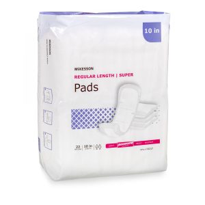 MCKESSON BRAND McKesson Super Moderate Absorbency Bladder Control Pad, 10-Inch Length PADLT
