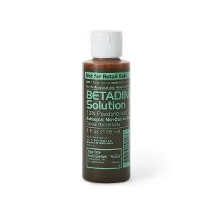 EMERSON HEALTHCARE Betadine® 10% Povidone-Iodine First Aid Antiseptic Solution, 4-ounce Bottle BSOL04
