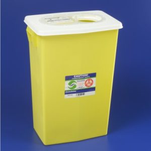 CARDINAL SharpSafety™ Chemotherapy Waste Container, 18 Gallon, 26 x 12¾ x 18¼ Inch 8939PG2