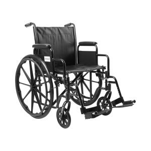 MCKESSON BRAND McKesson Wheelchair, 20 Inch Seat Width 146-SSP220DDA-SF