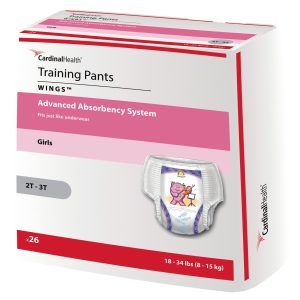 CARDINAL Curity Training Pants, Medium for Little Girls weighing 18 – 34 lbs. 70063GA
