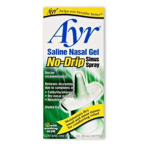 BF ASCHER Ayr® Saline Nasal Gel No-Drip Sinus Spray Nasal Moisturizer 00225052848