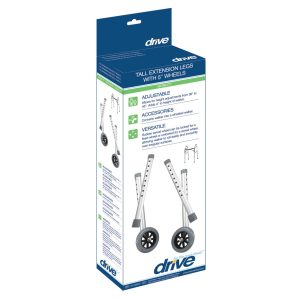 DRIVE DEVILBISS HEALTHCARE drive™ Tall Extension Legs with Wheel 10108WC