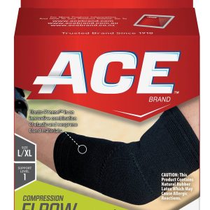 3M COMPANY 3M™ Ace™ Elbow Support, Left or Right Elbow, Large/X-Large, Black 207524