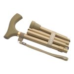 MABIS HEALTHCARE Switch Sticks® Gold Folding Cane, 32 to 37 Inch Height 502-2000-0002