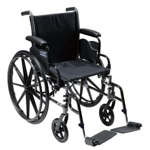 DRIVE DEVILBISS HEALTHCARE drive™ Cruiser III Lightweight Wheelchair, 18-inch Seat Width K318DFA-SF