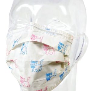 ASPEN SURGICAL PRODUCTS Precept Medical Products Pediatric Procedure Mask, Cats Print 15130
