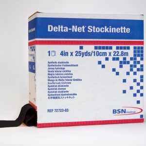 BSN MEDICAL Delta-Net® Black Stockinette, 4 Inch x 25 Yard 7272303