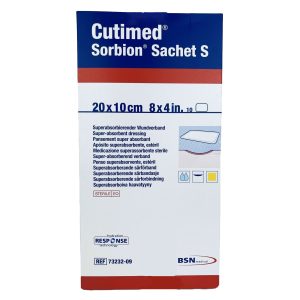 BSN MEDICAL Cutimed® Sorbion® Sachet S Gelling Fiber Wound Dressing, 4 x 8 Inch 7323209