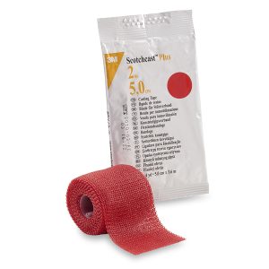 SOLVENTUM CORPORATION 3M™ Scotchcast™ Plus Red Cast Tape, 2 Inch x 4 Yard 82002R