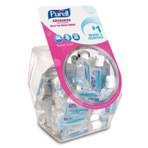 GOJO Purell® Advanced Travel Size Hand Sanitizer Bowl with 36 1-ounce Bottles 3901-36-BWL