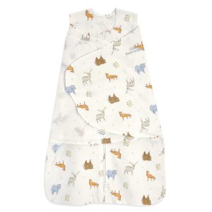 HALO DREAM INC Halo® SleepSack® Swaddle for 3 – 6 Month Old Babies, Forest Friends Print 4964