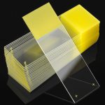 GLOBE SCIENTIFIC Diamond® White Glass Charged Positive Charged Microscope Slide, Yellow End 1358Y