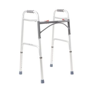MCKESSON BRAND McKesson Aluminum Folding Walker, 32 – 39 Inch Height 146-10200-1
