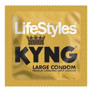 TOTAL ACCESS GROUP Lifestyles® Kyng Lubricated Latex Condom, Large LFKY9800C8