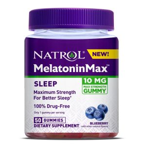 NATROL INC Natrol® MelatoninMAX® 10 mg Sleep Gummies Blueberry 04746907881