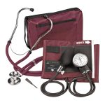 VERIDIAN HEALTHCARE LLC Sterling Series ProKit™ Aneroid Sphygmomanometer with Stethoscope, Burgundy 02-12604