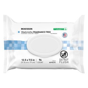 MCKESSON BRAND McKesson Fragrance Free Personal Cleansing Wipe, Nonflushable WPWU96
