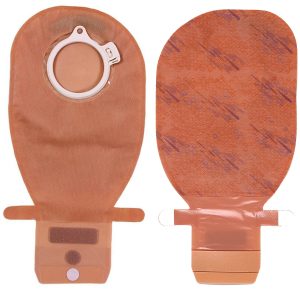 COLOPLAST Assura® Original Two-Piece Opaque Ostomy Pouch, 40 mm Flange, Green Match 13964