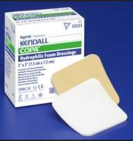 CARDINAL Kendall™ Foam Island Foam Dressing, 6 x 6 Inch 55566B