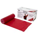 FABRICATION ENTERPRISES CanDo® Low Powder Exercise Resistance Band, Red, 5" x 6 Yard, Light Resistance 10-5212