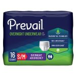 FIRST QUALITY PRODUCTS LLC Prevail® Overnight Absorbent Underwear, Small PVX-512